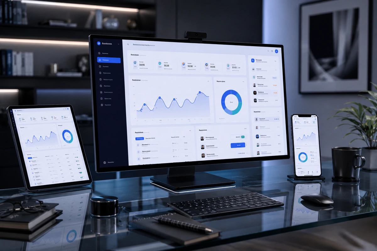 SaaS platform website design preview